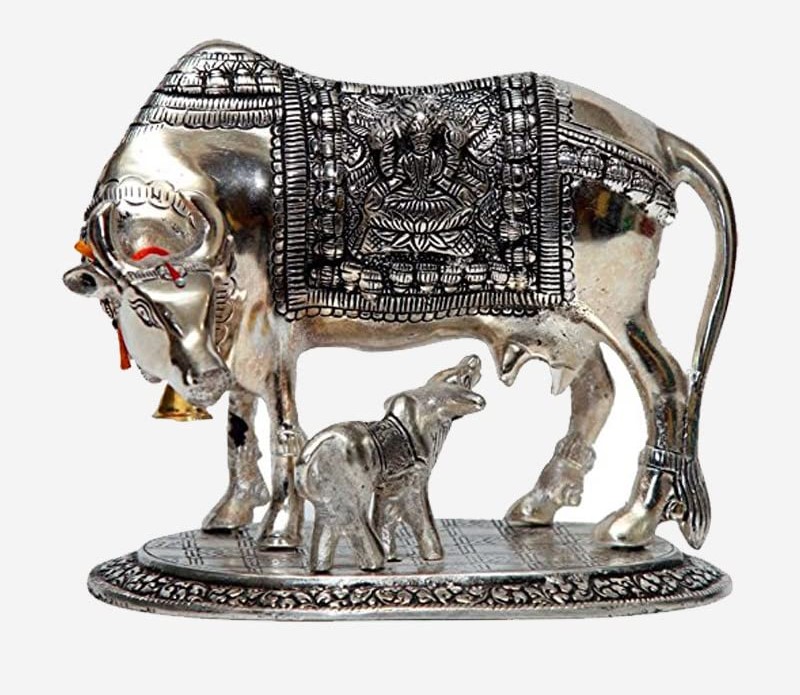Rameshwaram - Gau Puja with Silver Idol