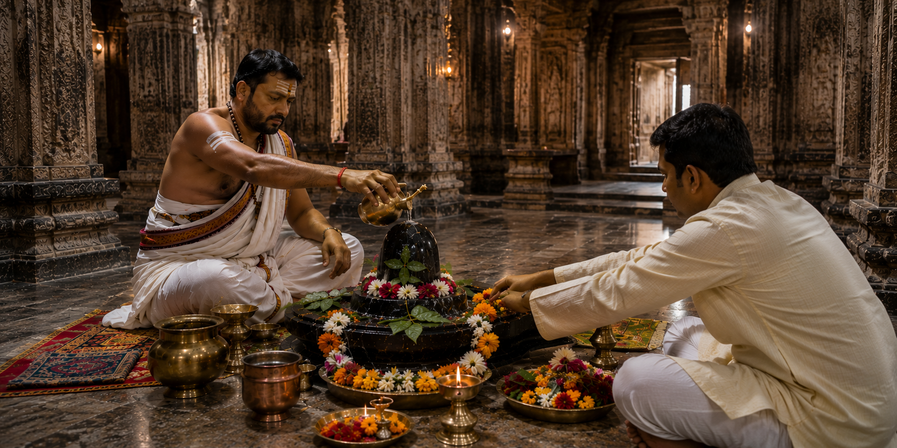 Rudrabhishek Puja in Omkareshwar