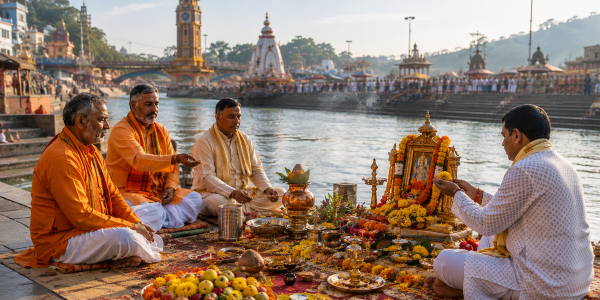 Ekadashi puja at Haridwar