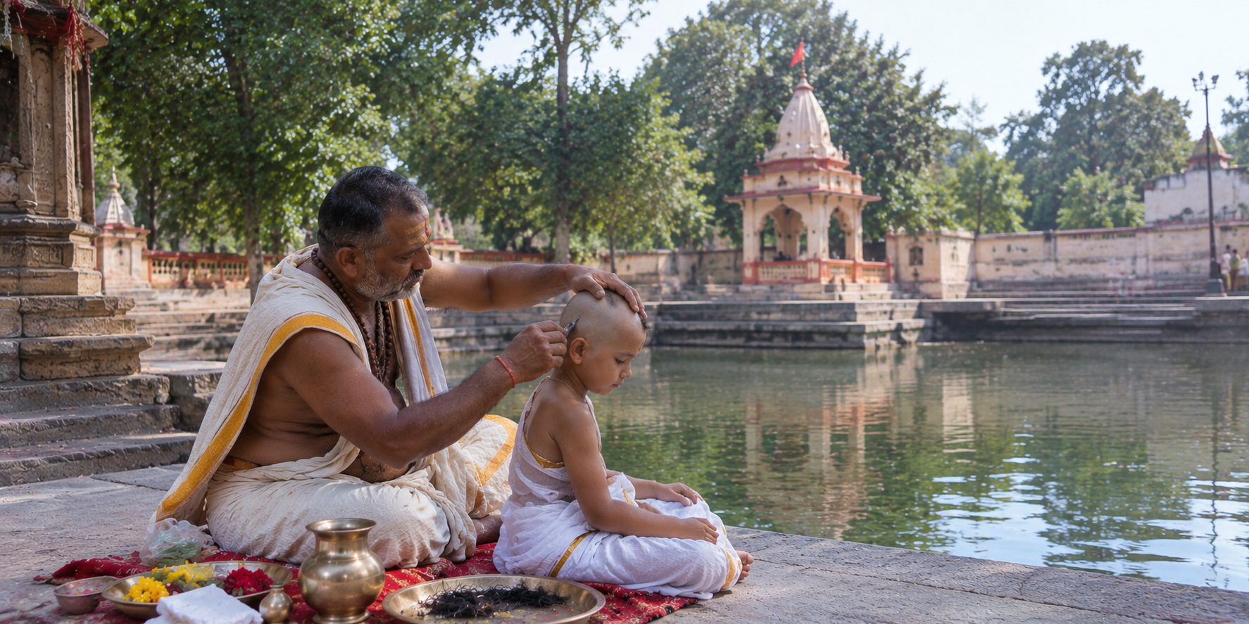 Mundan Sanskar at Naimisharanya