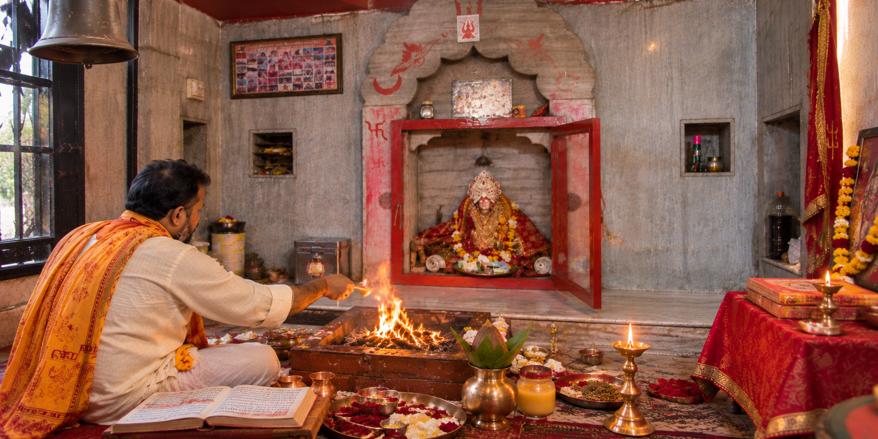 vishesh chandi anusthan in Ambika Shakti Peeth
