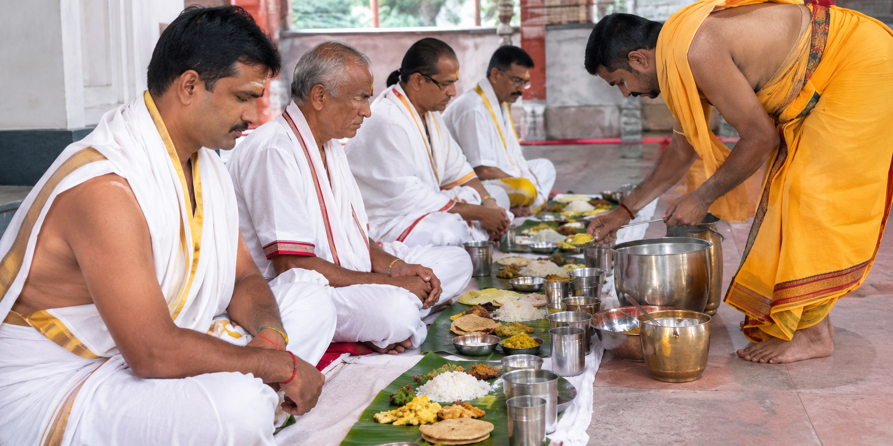 11 Brahmin Bhojan In Someshwar Mahadev Mandir (Prayagraj)