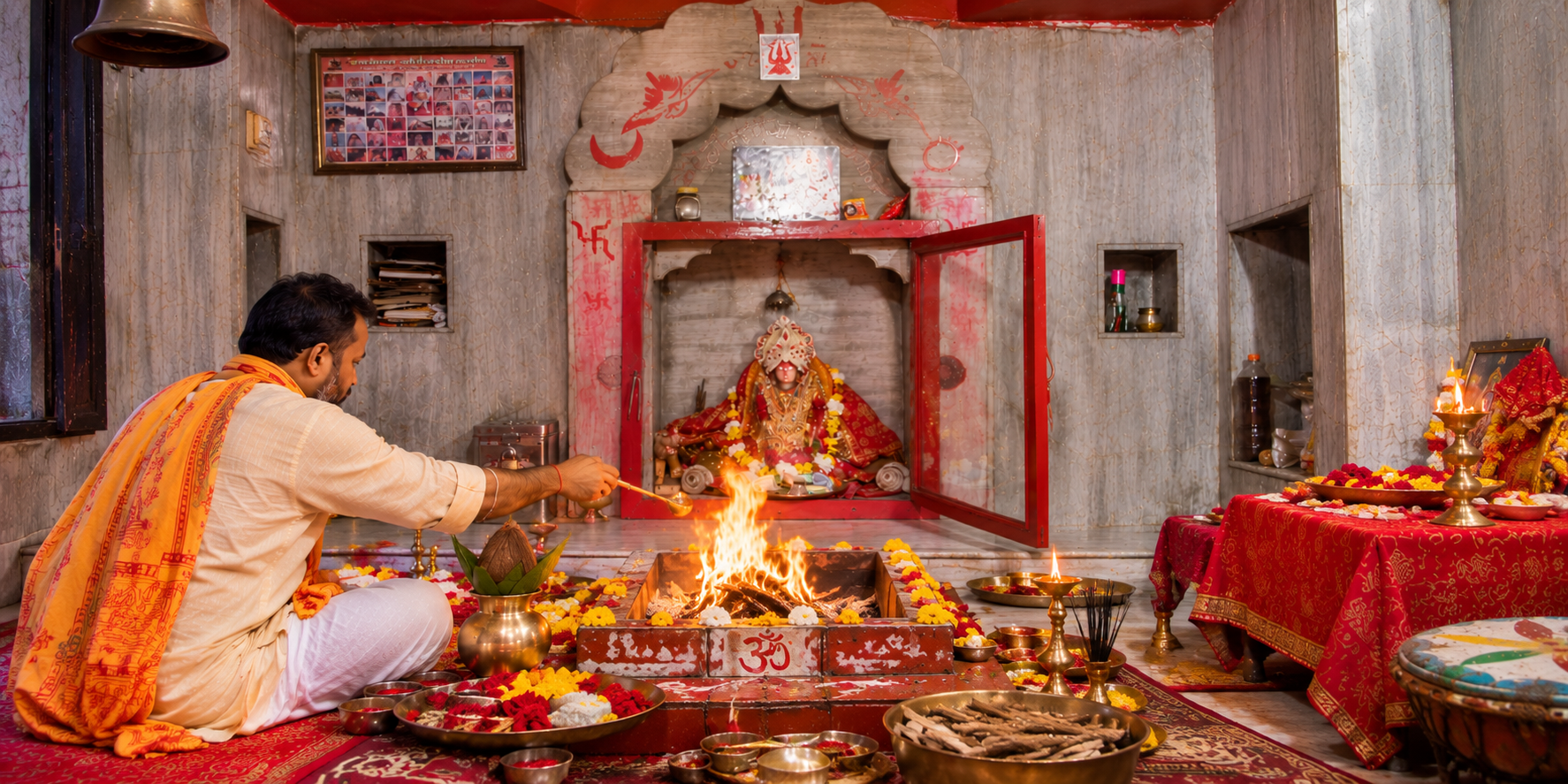 Maa Durga Anushthan and Vishesh Havan in Ambika Shakti Peeth