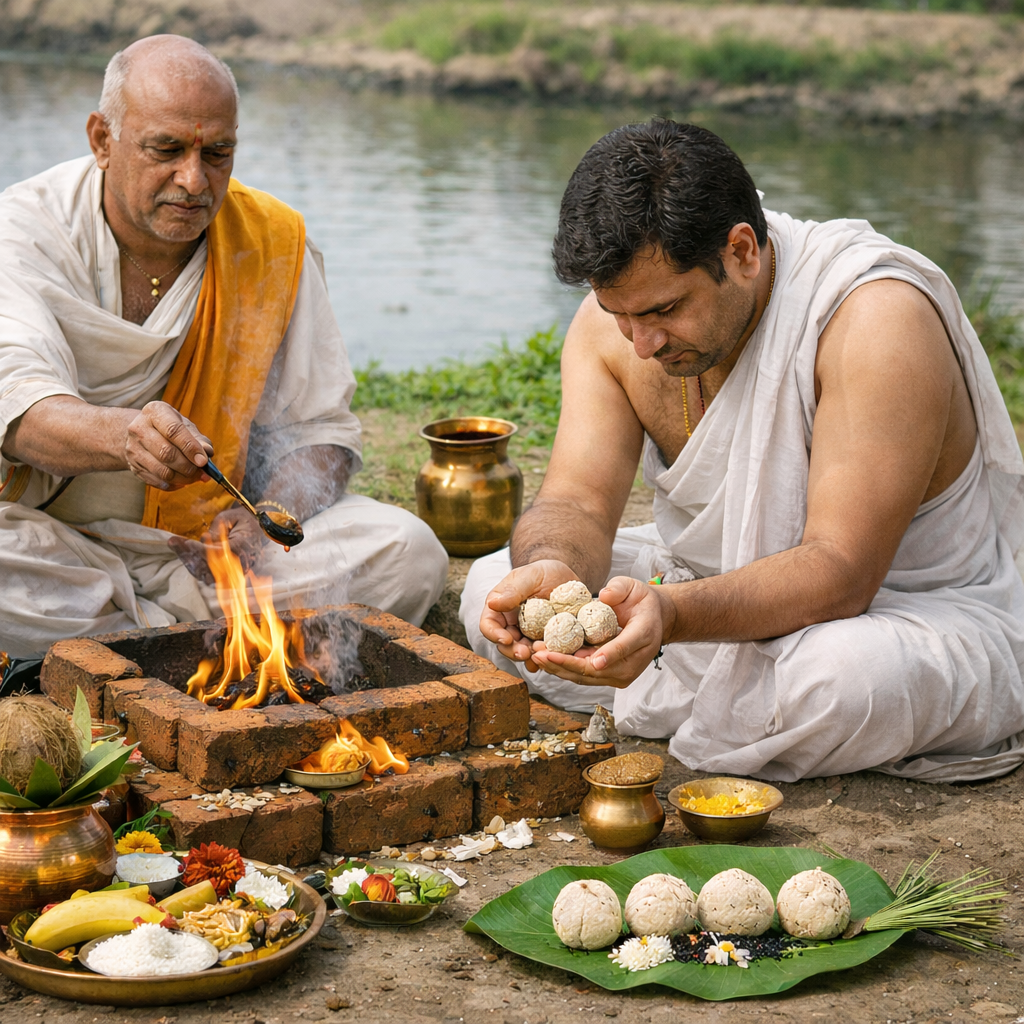 Agnoukarana hasta shraddha - gokarna