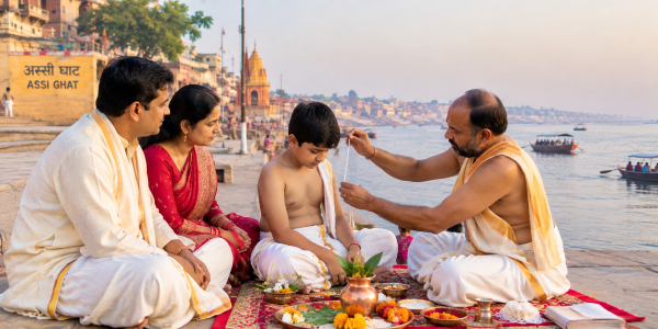 Yagnopavit Sanskar (Janeu) in Varanasi