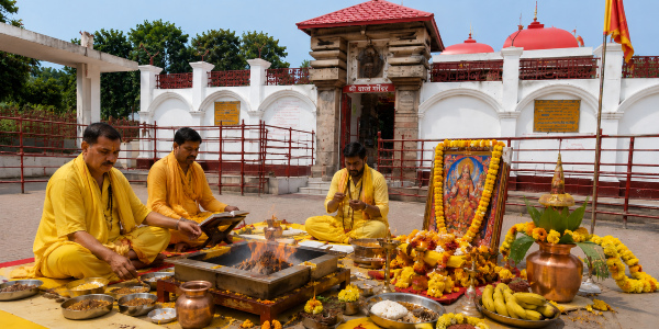 Baglamukhi Puja and 11000 Mantra Jaap at Thawe mandir