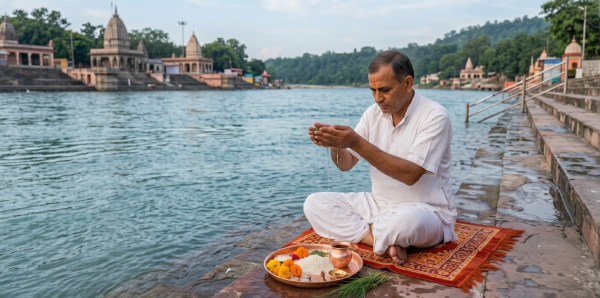 Tarpan Puja in RIshikesh