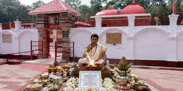 Chandra Grah Shanti and Jaap in Thawe Mandir