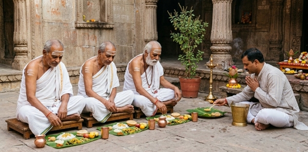 Brahmin Bhojan in Gaya