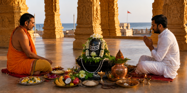 Shiv Poojan with Chandra Dosh Nivaran Puja at Somnath