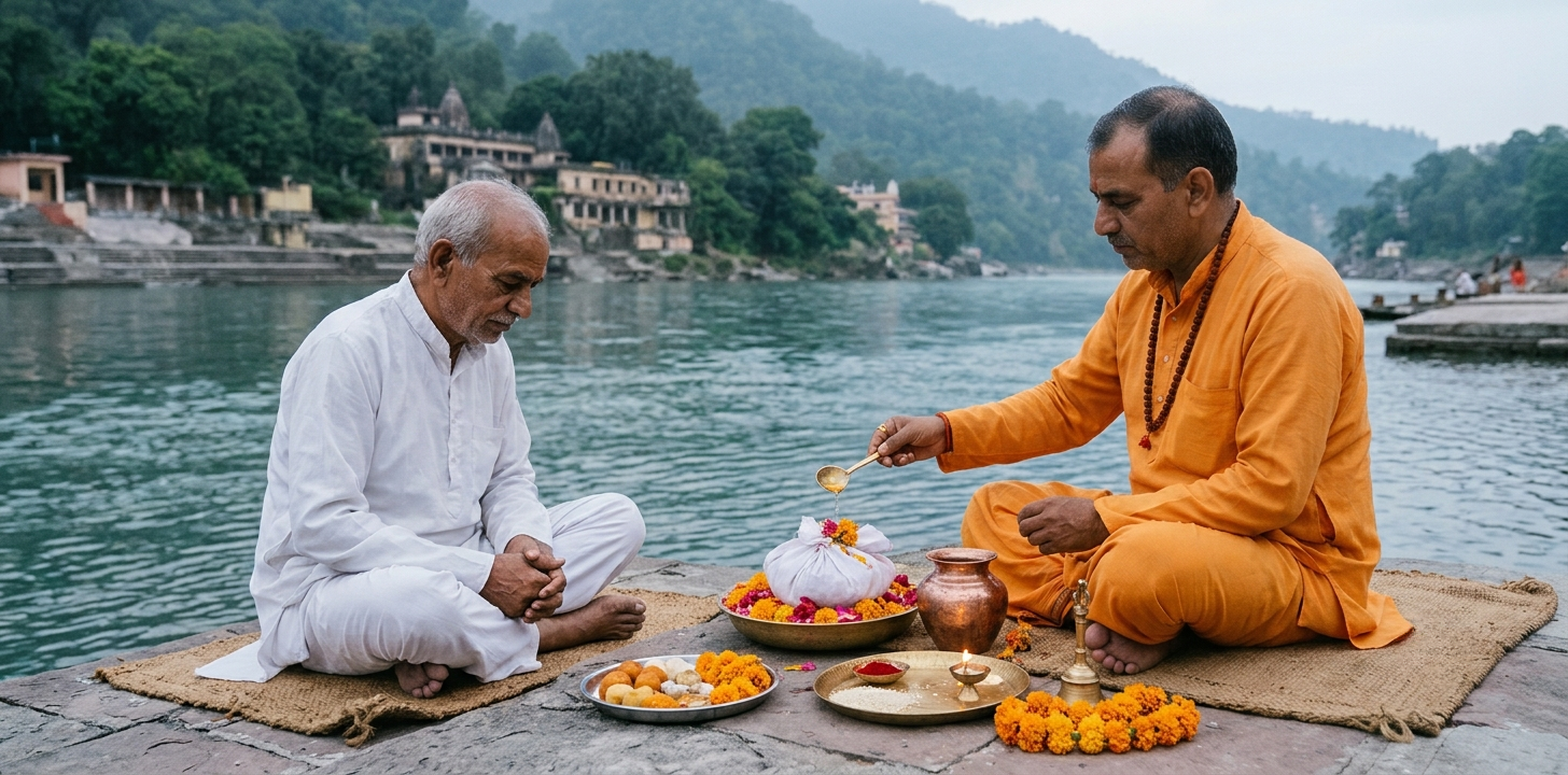 Asthi Visarjan in Rishikesh