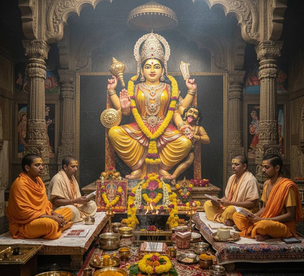 Baglamukhi Chandi Path in Biraja Temple