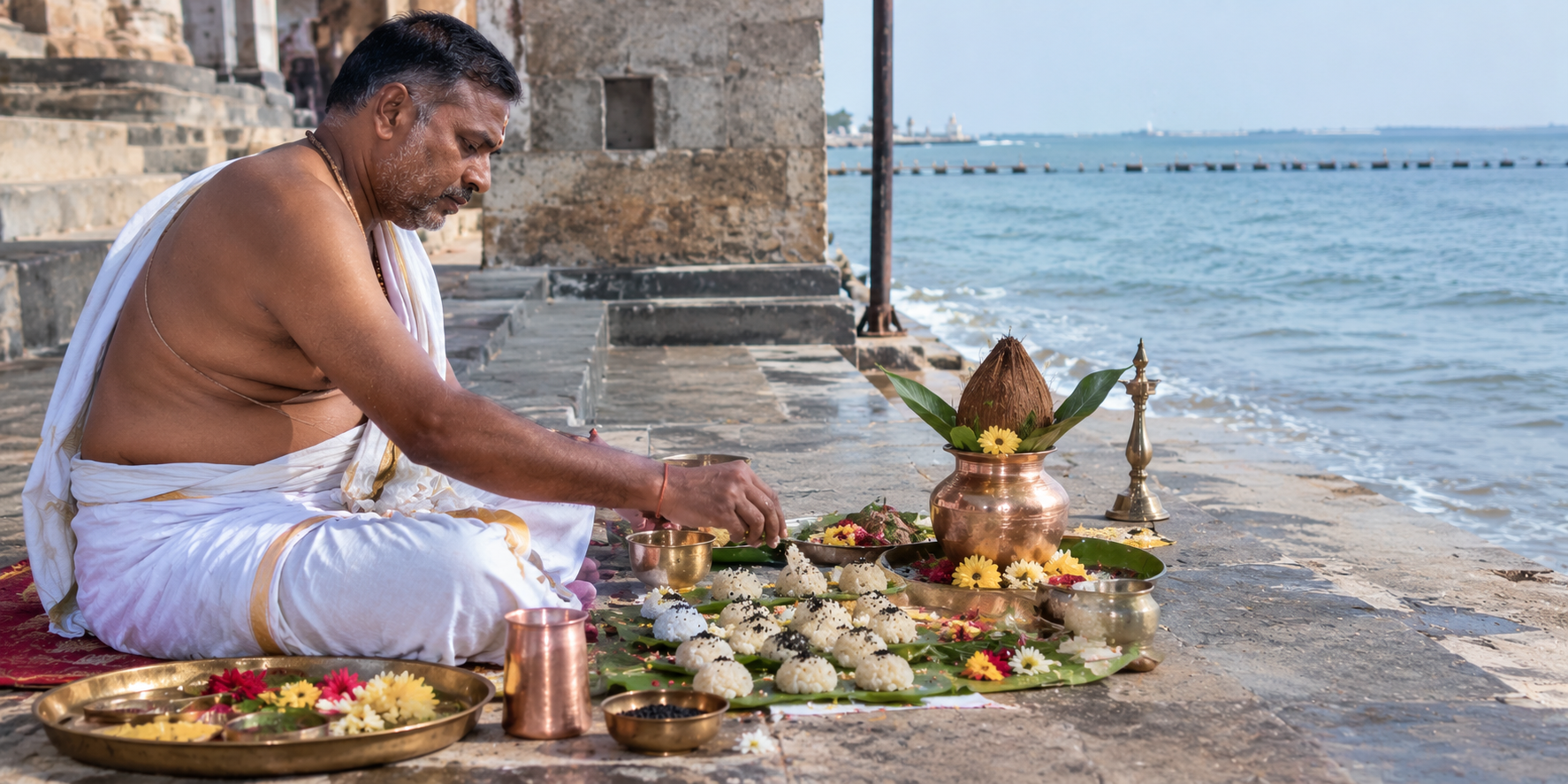 Pitru Dosh Puja at Rameswaram