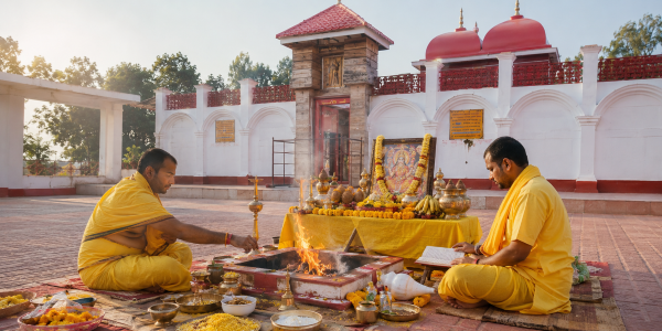 Baglamukhi Pujan in Thawe Mandir (Gopalganj)
