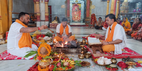Nav Chandi Path in Thawe mandir (gopalganj)