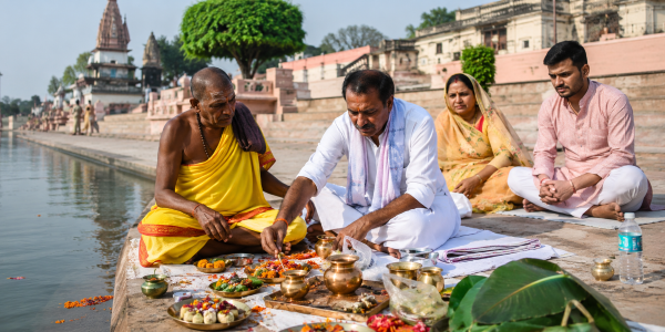 Shradh in Prachi Tirth