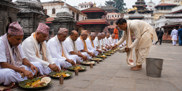 11 Brahmin Bhojan at Pashupatinath Temple