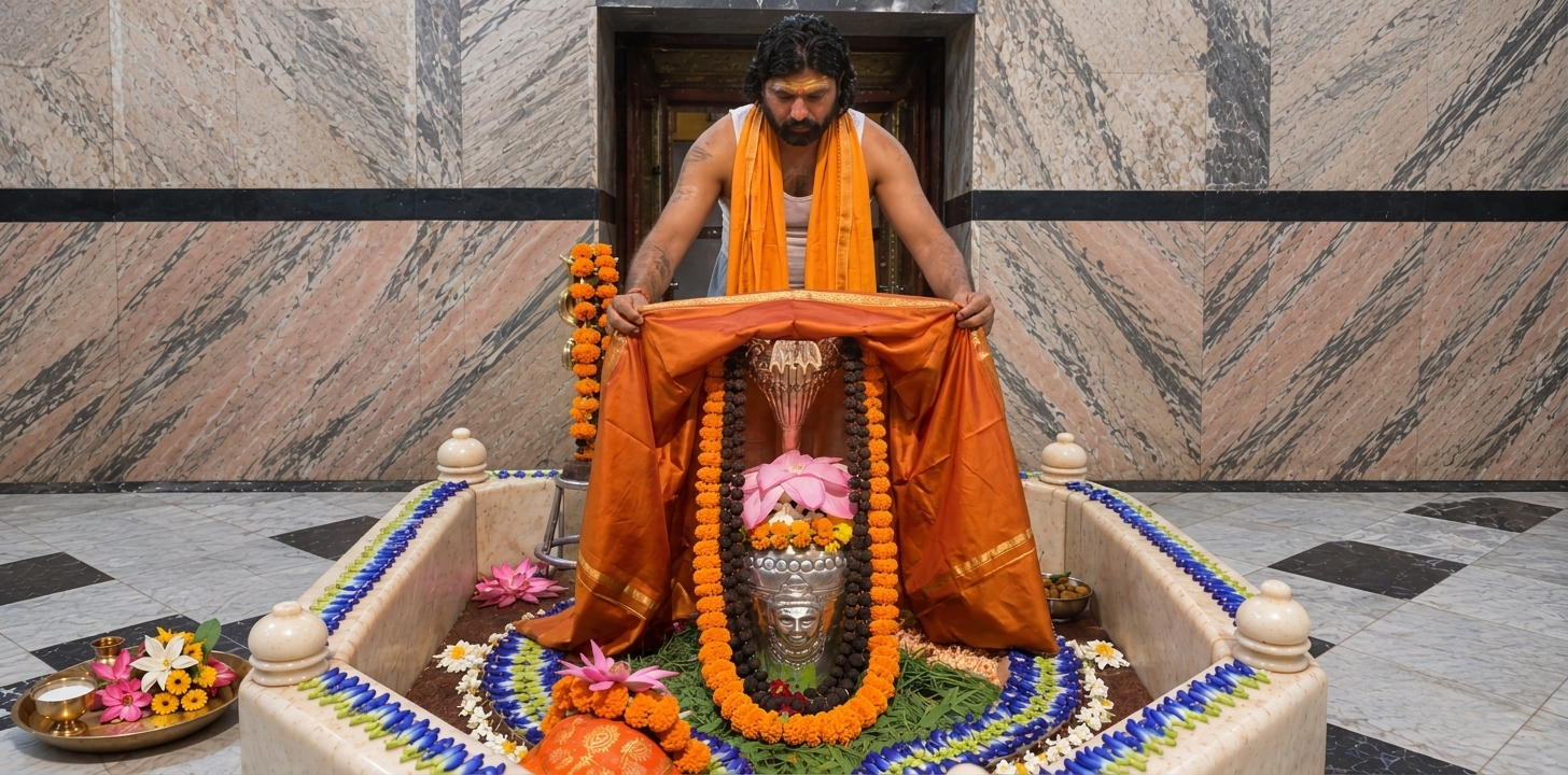 Vastra Daan at Shri Someshwar Mahadev Mandir (Prayagraj)