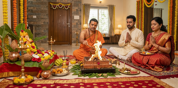 Vastu Puja with Havan in Gandhinagar