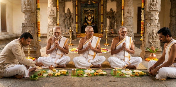 Brahmin Bhojan in Pushkar