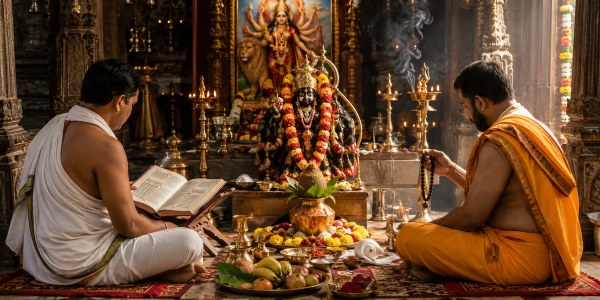 Samputit Batuk Bhairav Se Durga Saptashati Path Puja in Varanasi