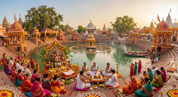 Satyanarayan Katha in Naimisharanya