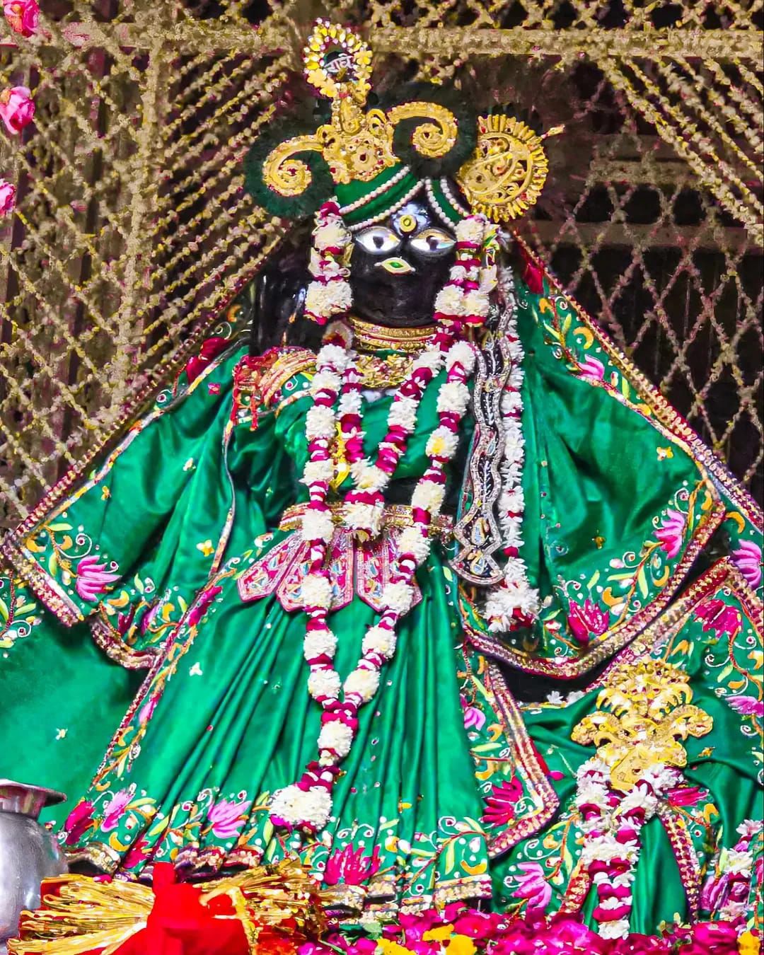ठाकुर श्री बांके बिहारी जी के‌ आज के श्रृंगार दर्शन