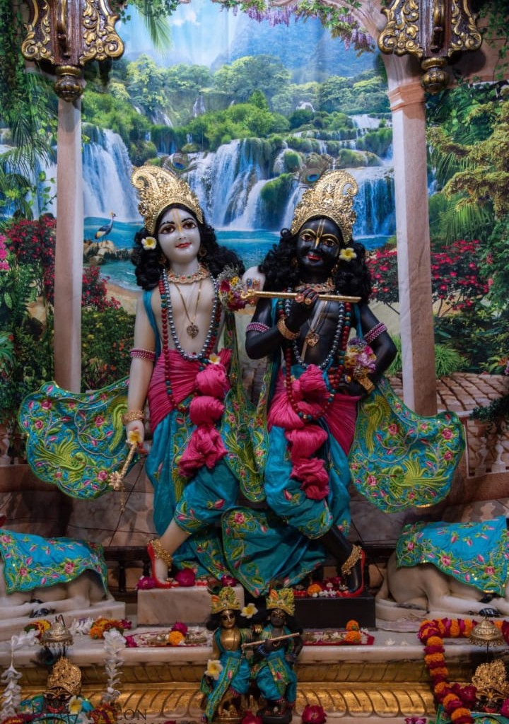 इस्कॉन वृन्दावन श्री कृष्ण बलराम नित्य दर्शन
