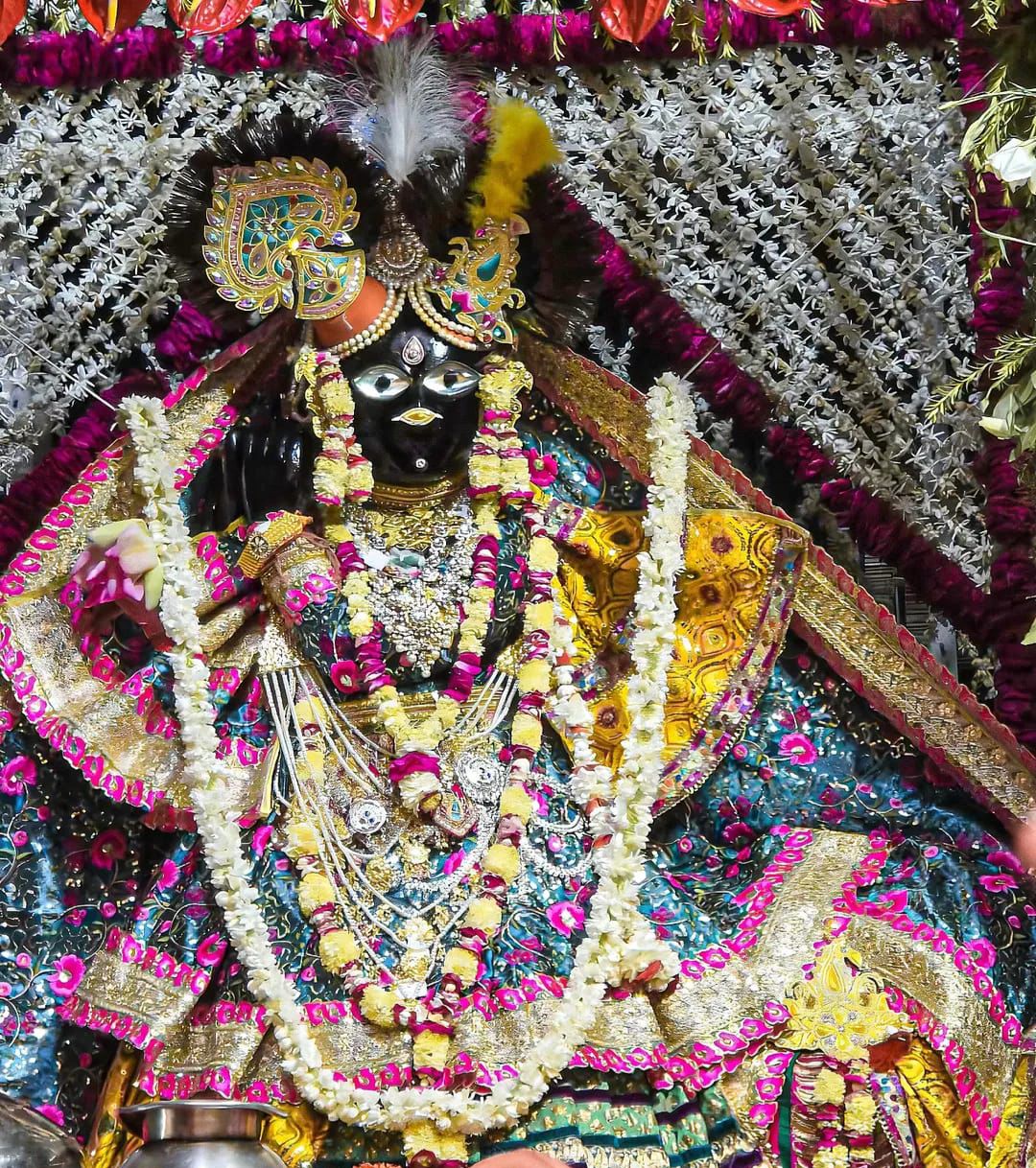 ठाकुर श्री बांके बिहारी जी के‌ आज के श्रृंगार दर्शन